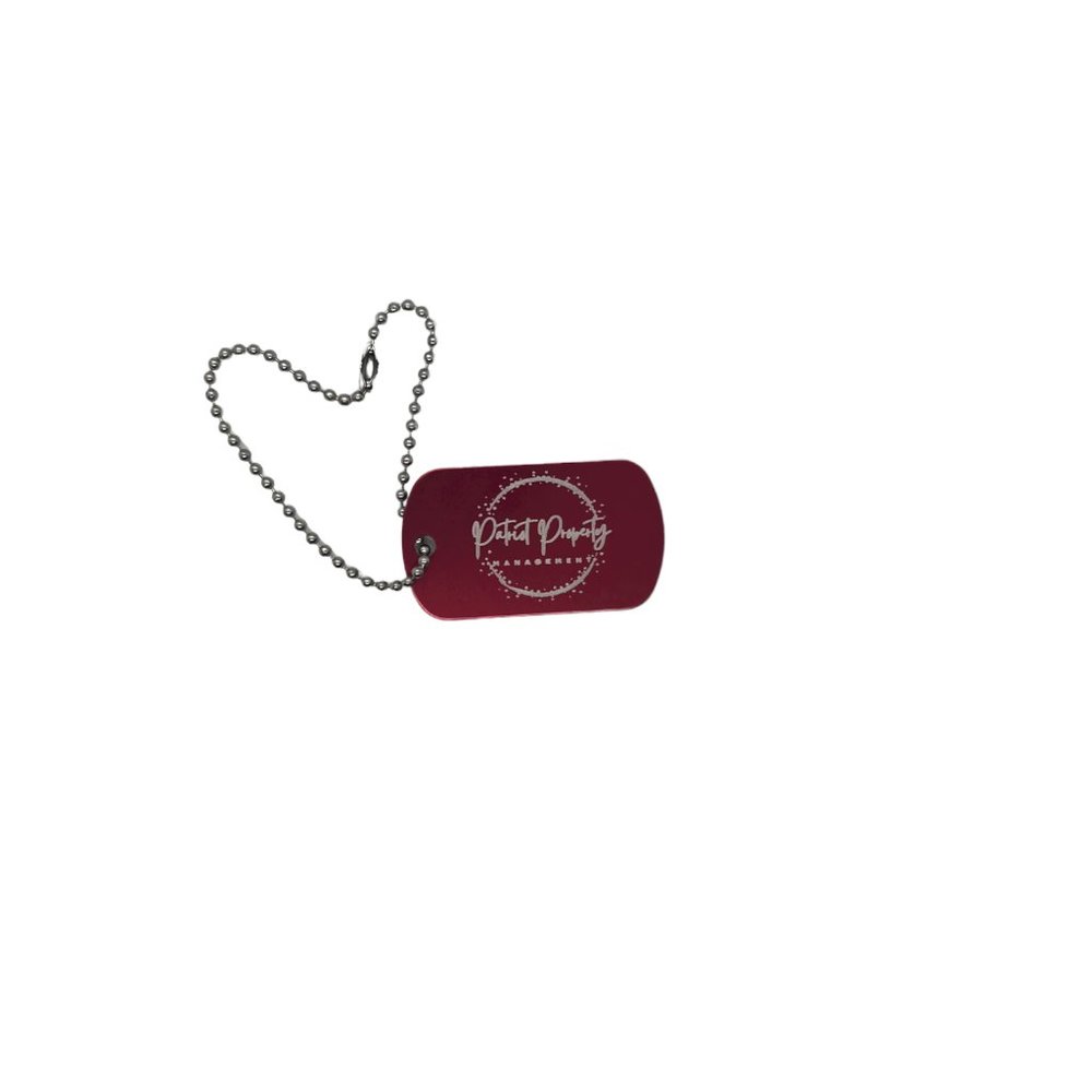 Personalized Pink Dog Tag